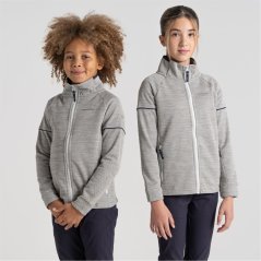 Craghoppers Unisex Kids' Crag Nico Hooded Full-Zip Fleece Silver Cloud