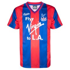 Score Draw Mens Scoredraw Crystal Palace Retro Home Shirt 1990 Red/Blue
