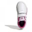 adidas Tensaur Hook and Loop Shoes Girls White/ Pink