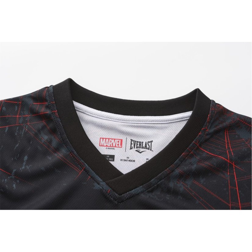 Everlast Spiderman Sports T-Shirt Juniors Black