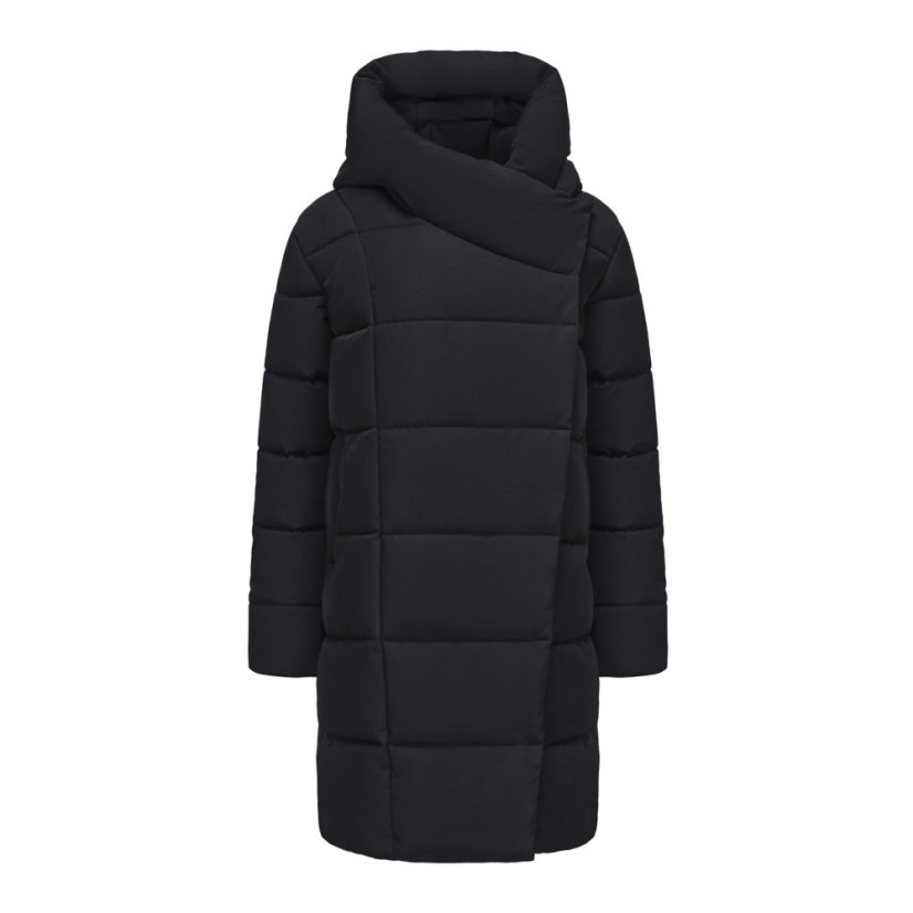 Gelert Kids' Ottawa Hooded Long Padded Slim Fit Parka Black