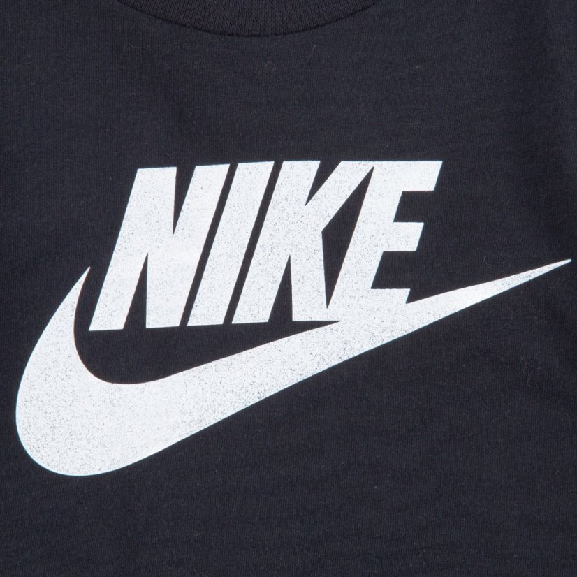 Nike HBR Short Sleeve T-Shirt Infant Girls Black/White
