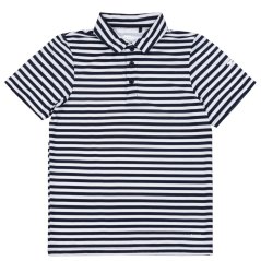 Slazenger Stripe Polo Shirt Junior Navy