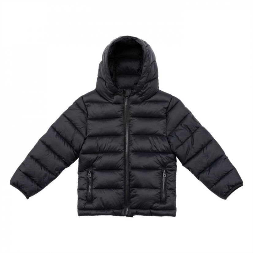 SoulCal Kids' Micro Bubble Long Sleeve Short Puffer Jacket Black