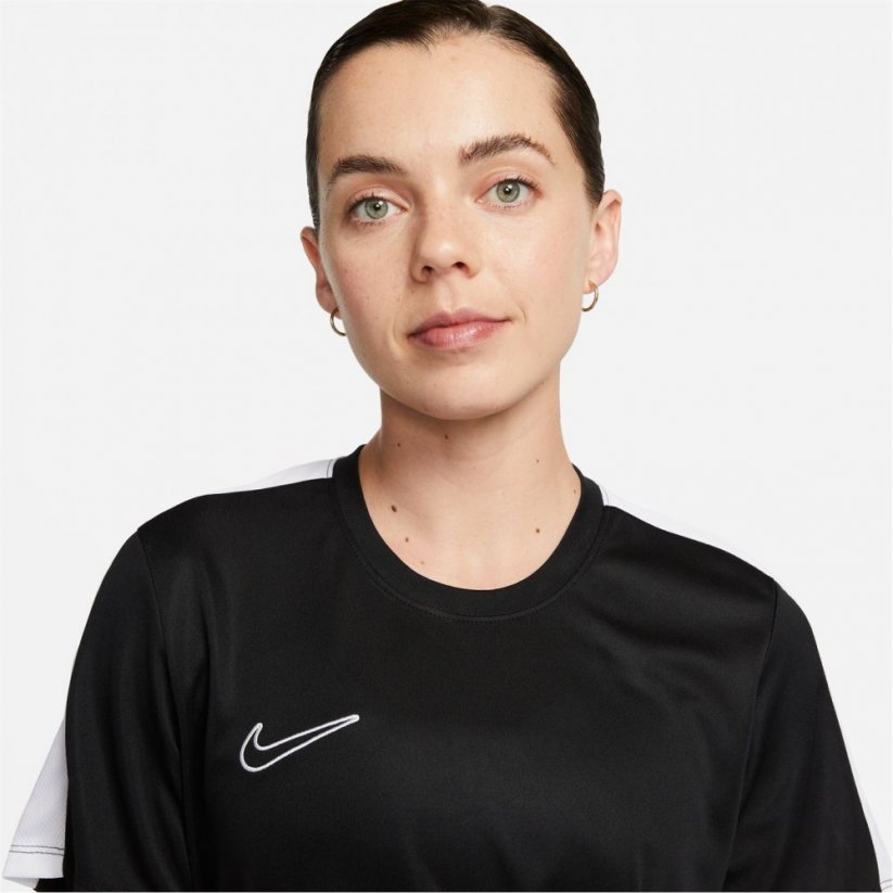 Nike Dri-FIT Academy Short-Sleeve Football Top Womens Black