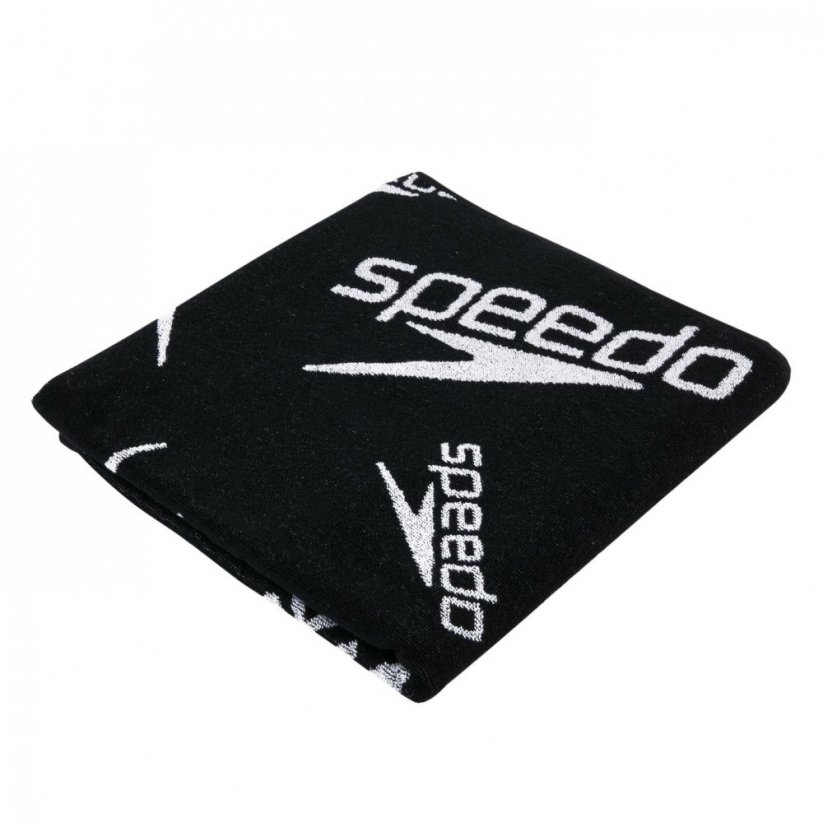 Speedo Boom All Over Swimming Towel Black/White