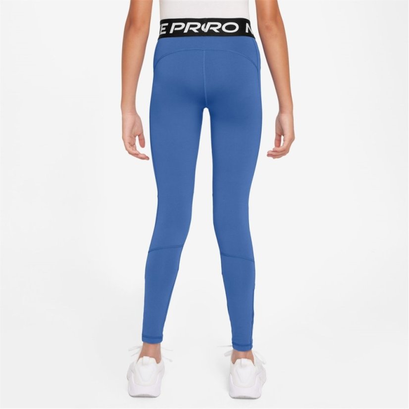 Nike Pro Girls Tights Blue/White