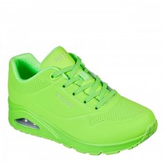 Skechers UNO Stand On Air Trainers Womens Lime Green