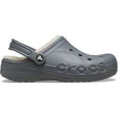 Crocs Baya Lined Mule Slippers Charcoal