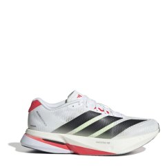 adidas Adizero Boston 13 Road Running Shoes Womens Wte/Black/Red
