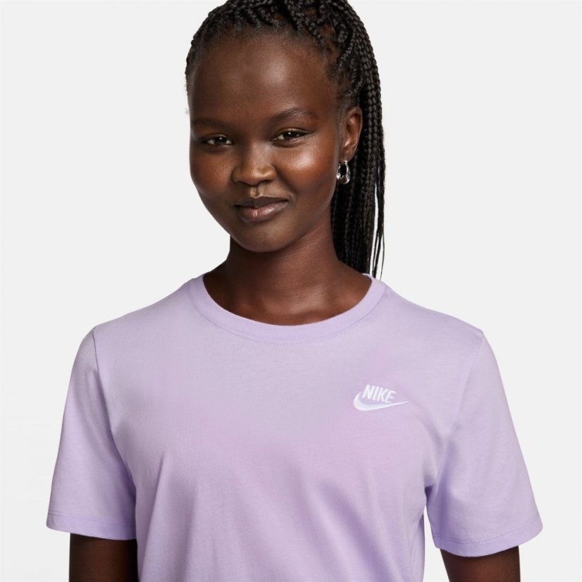 Nike Sportswear Women's Club T-Shirt Violet Mist