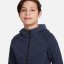 Nike Sportswear Tech Fleece Big Kids' Full-Zip Hoodie Obsidian