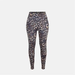 Miso All Over Print Leggings Womens Brown Leopard
