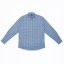 Fabric Classic Poplin Long Sleeve Shirt Blue Floral