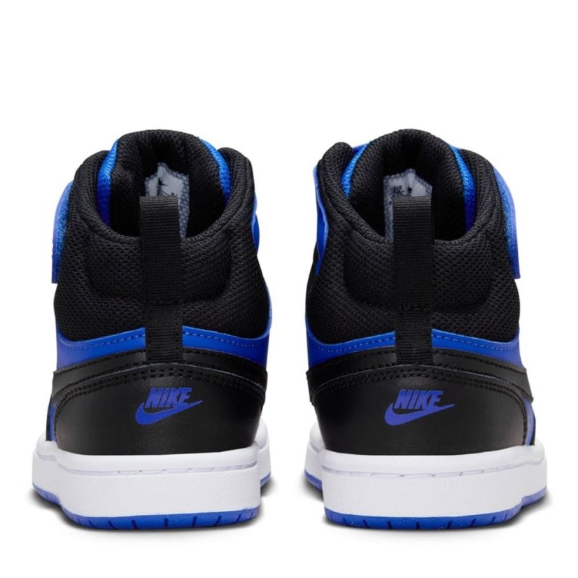 Nike Court Borough Mid 2 Little Kids' Shoe Royal/Black