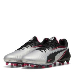 Puma King Ultimate.1 Firm Ground Football Boots Womens Silver/Black