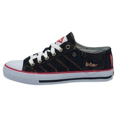 Lee Cooper Denim Junior Canvas Trainers Black
