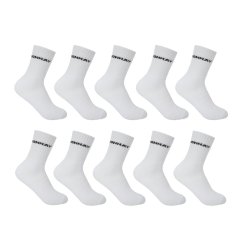 Donnay Crew 10 Pack Sports Socks Mens White