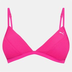 Puma Ribbed Triangle Bikini Neon Pink
