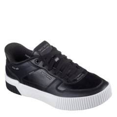 Skechers Jade Slip In Court Trainers Womens Blk Dlth/Wht Tr