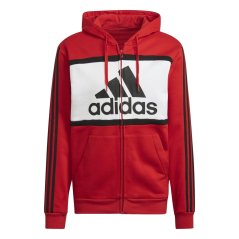 adidas Men's Black Hoodie Red