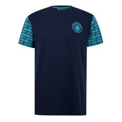 Source Lab Manchester City Graphic pánské tričko Blue