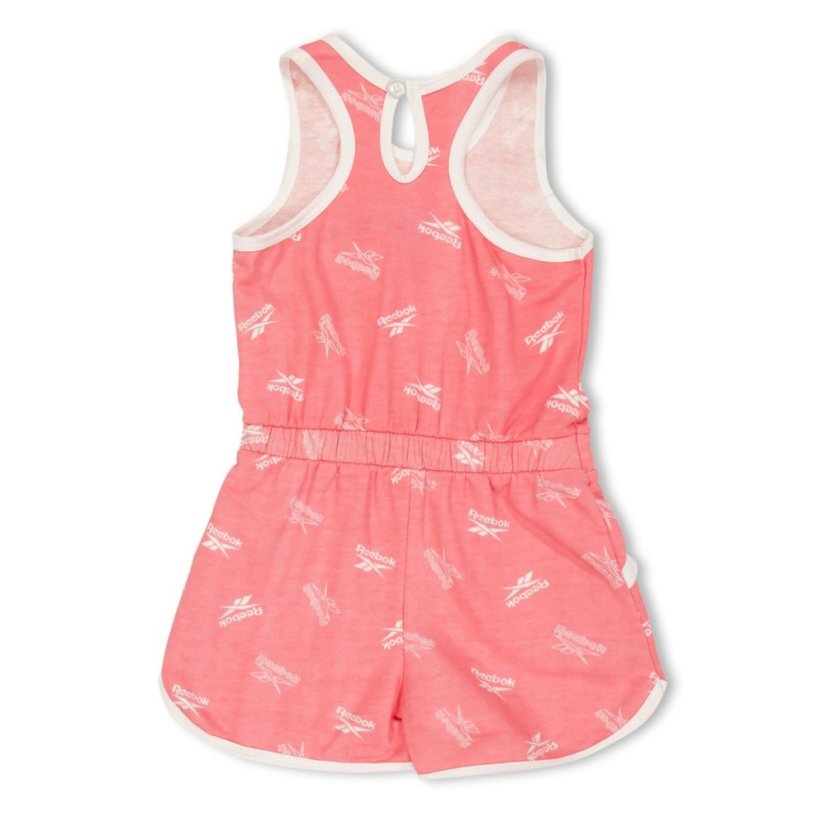 Reebok Kids' Lockup Romper Playsuit Strawberry