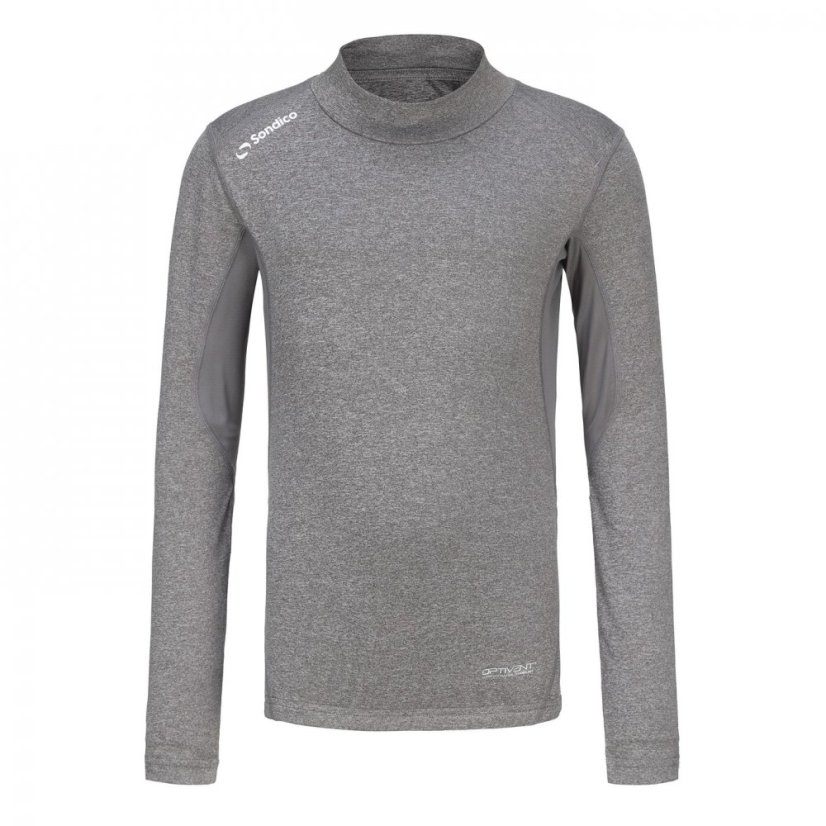 Sondico Mock Neck Baselayer Juniors Grey