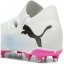 Puma Future 7 Match Womens Firm Ground Football Boots White/Blk/Pink