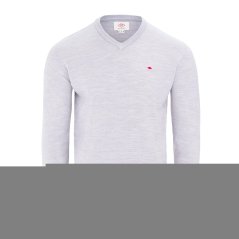 Lee Cooper Long sleeve V Neck Jumper Light grey