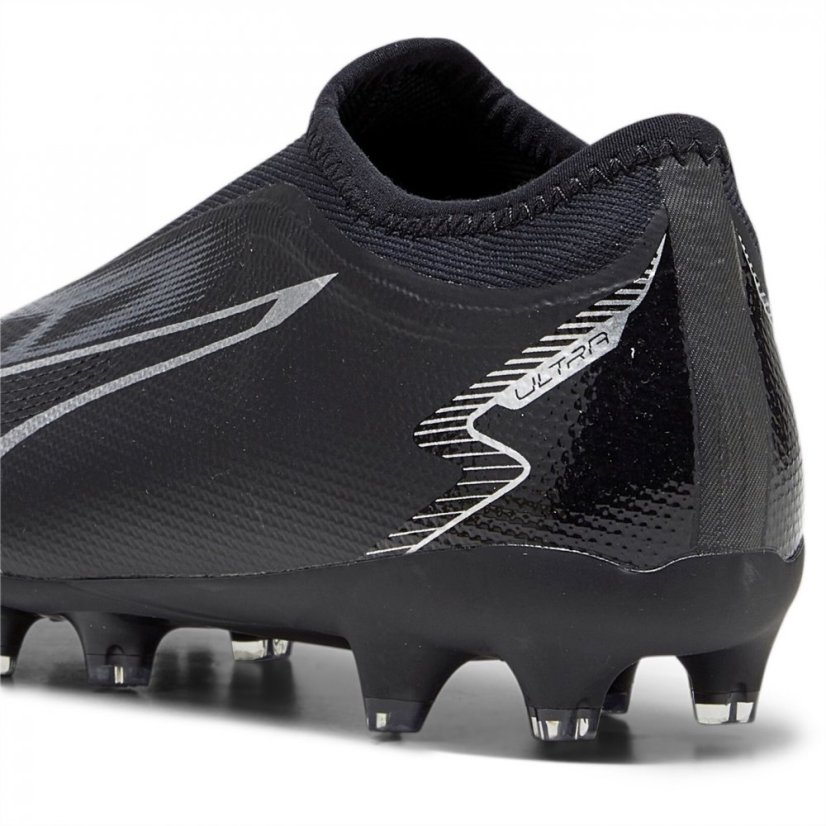 Puma Ultra Match Children's Football Boots Black/Asphalt