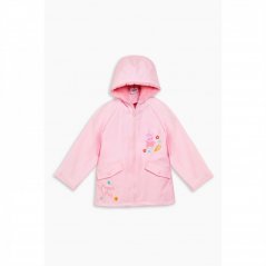 Character Peppa Pig Girls Fleece Lined Rain Coat Pink