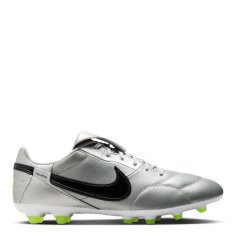 Nike Premier 3 Adults Firm Ground Football Boots Silver/Black