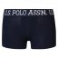 US Polo Assn 3 Pack Boxer Shorts Navy Blazer
