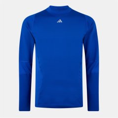 adidas Men's Long-Sleeve Baselayer Top Royal Blue
