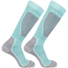Salomon 2-Pack Ski Socks Womens Blue