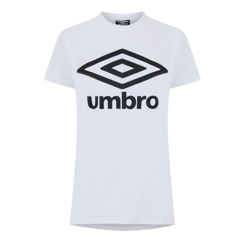 Umbro Women's Diamond Logo Regular Fit T-Shirt White