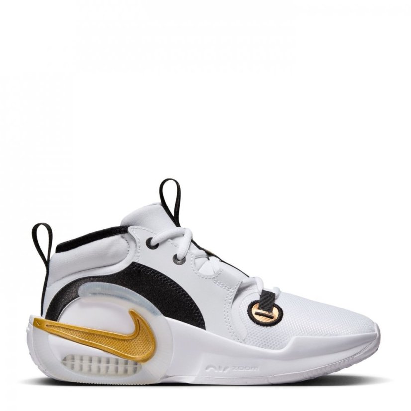 Nike Air Zoom Crossover Junior Court Trainers White/Gold