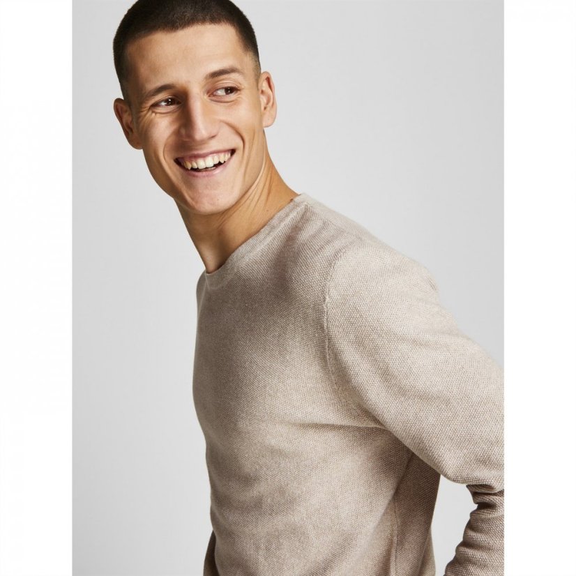 Jack and Jones Gustav Crew Neck Sweatshirt Mens Crockery