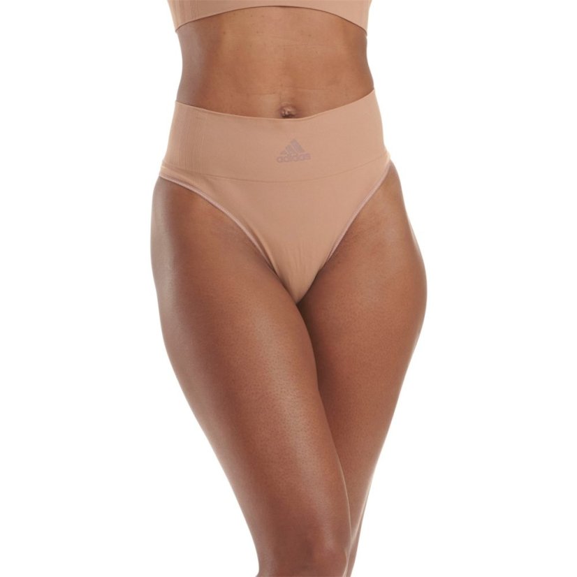 adidas Active Seamless Micro Stretch Thong Beaver Fur