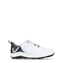Slazenger V Series Spiked Golf Shoes Juniors White/Navy/Red