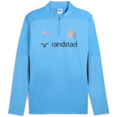 Puma Olympique de Marseille Training 1/4 Zip Top 2024 2025 Adults Blue/Copper