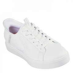 Skechers Duraleather Lace Up Slip-Ins W Air- Runners Womens White