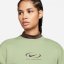 Nike Sportswear Phoenix Fleece Women's Oversized Crew-Neck Sweatshirt Oil Green