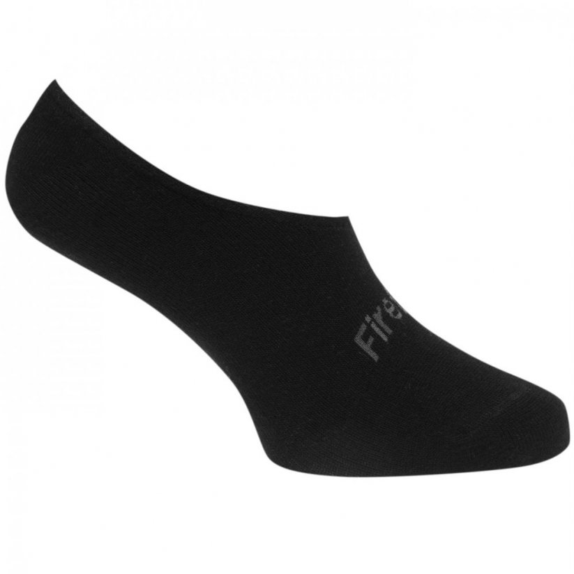 Firetrap 3 Pack Invisible Socks Ladies Black