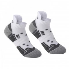 Karrimor 2 Pack Running Socks Junior White/Grey Marl