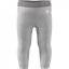 adidas Girls 3 Stripes Leggings Grey/White