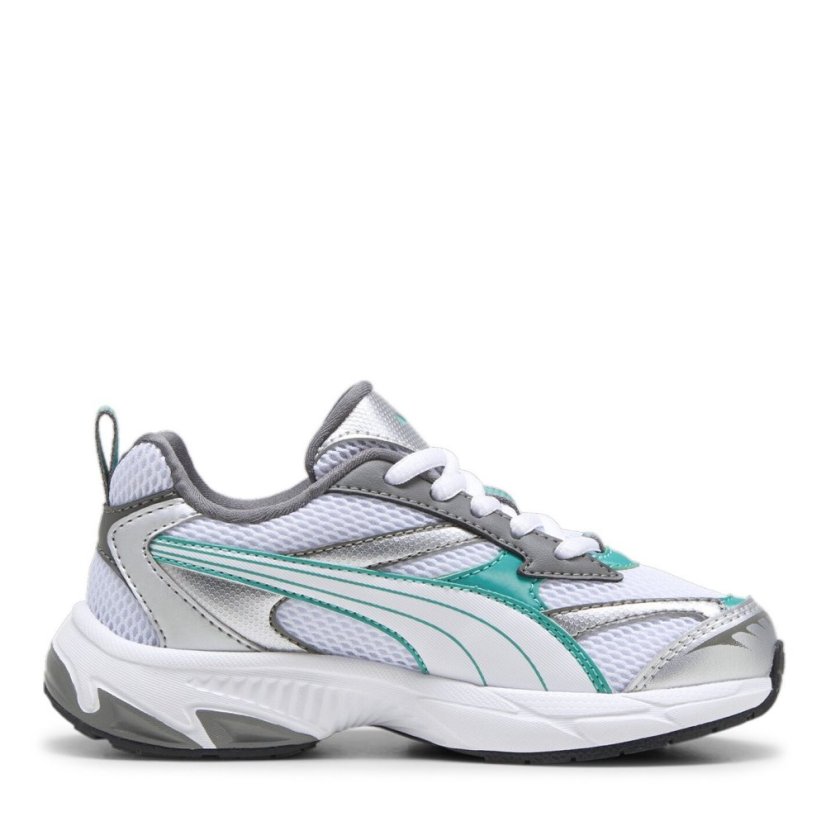 Puma Morphic Ps Low-Top Trainers Unisex Kids White/Green