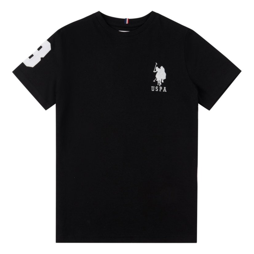 US Polo Assn Plyr 3 Tshirt Jn00 Black