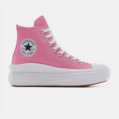 Converse Women's Chuck Taylor All Star Mov Platform Trainers 650-Pink/Whit